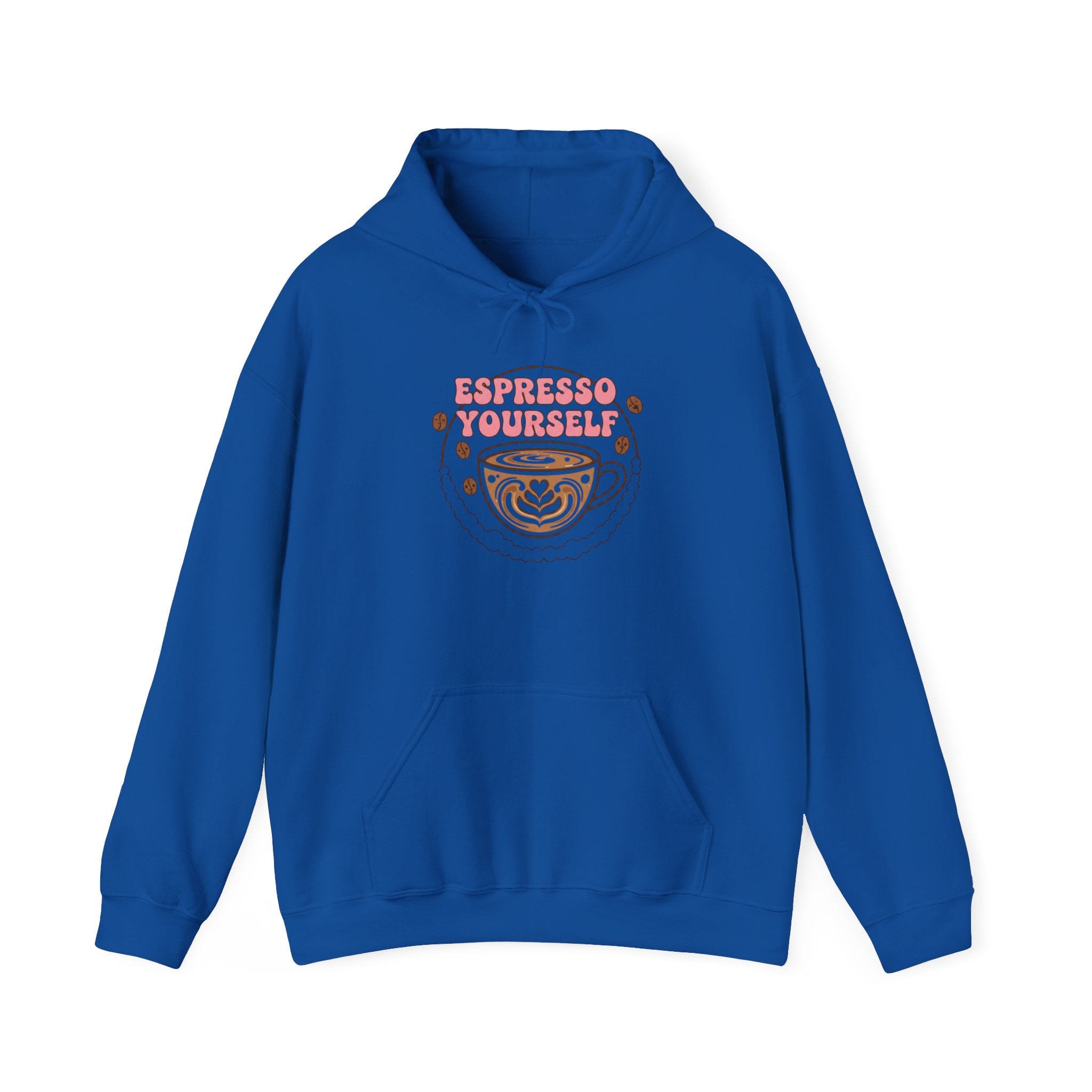 Espresso Yourself latte art Hoodie | Coffee pun sweatshirt