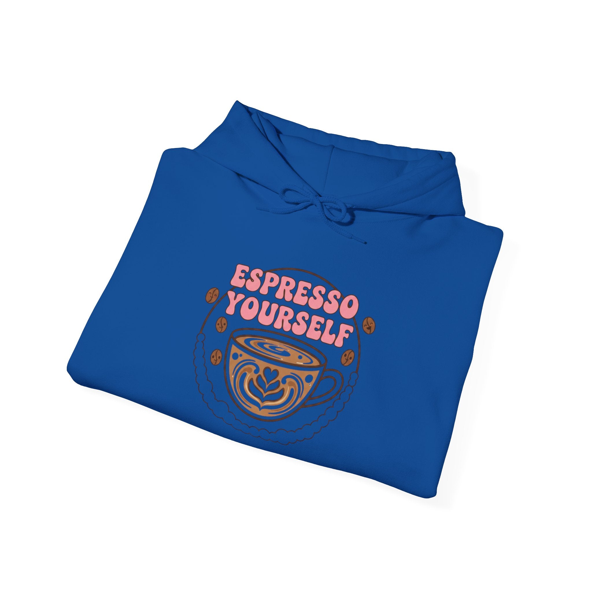 Espresso Yourself latte art Hoodie | Coffee pun sweatshirt
