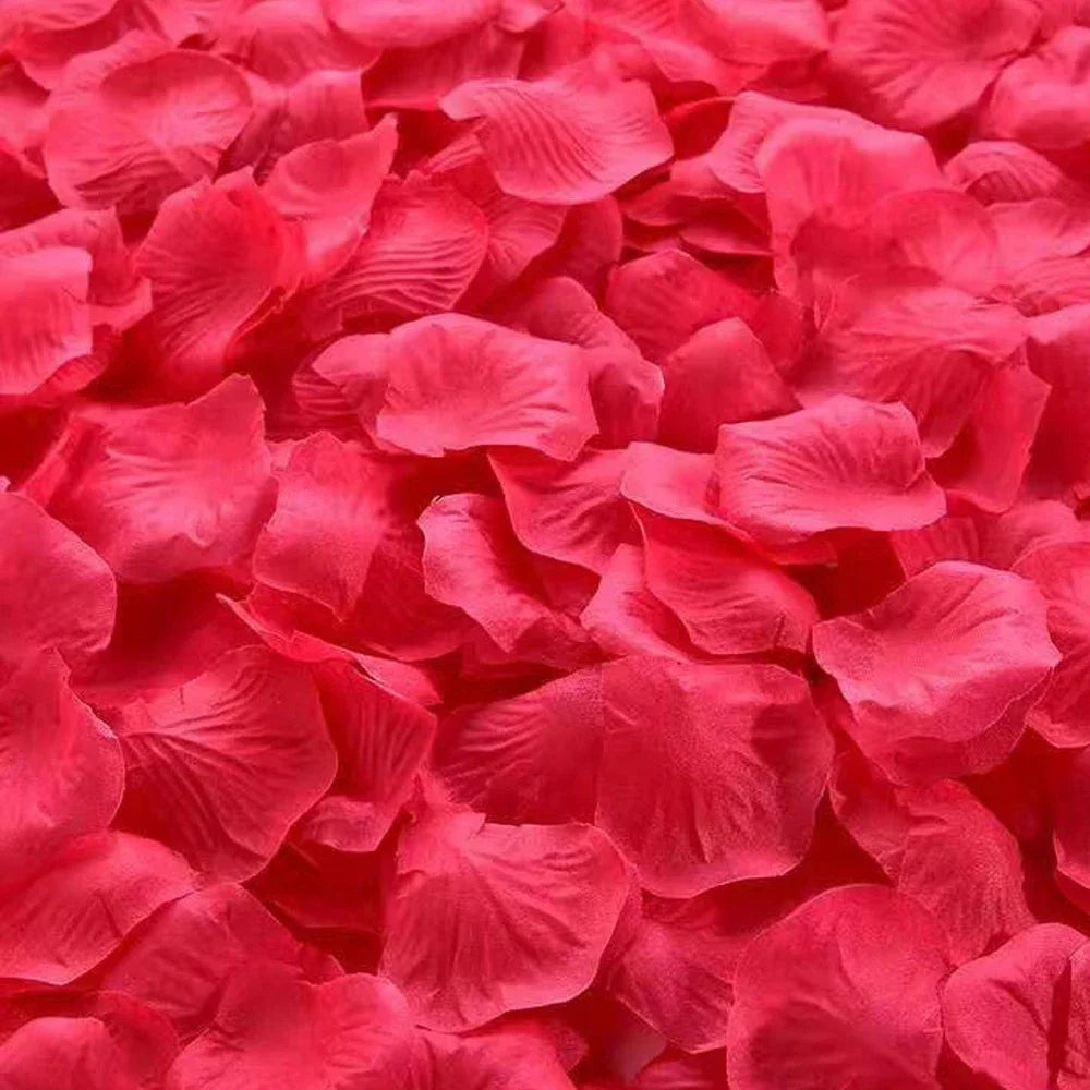Premium Top Colorful Artificial Fake Rose Petals Red White Gold Roses Petal Flowers Romantic Wedding Party Valentine Decor