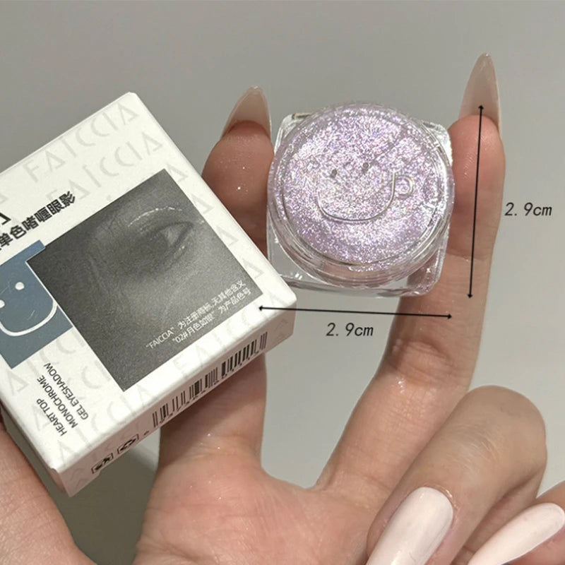 Glitter Eyeshadow Gold Pink Eye Shadow Highlighter Silkworm Long Lasting Waterproof Shimmer Multicolor Liquid Eyeshadow 6 Colors