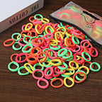 50/100Pcs Hair Bands for Children Colorful Nylon Scrunchie Hair Ties Rubber Band Kids Elastic Hair Leagues Girl Hair Accessories