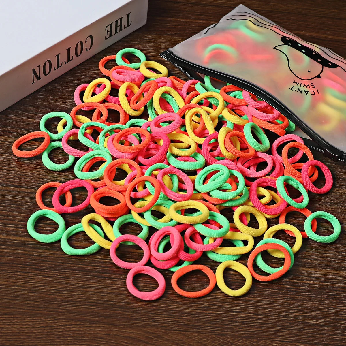 50/100Pcs Hair Bands for Children Colorful Nylon Scrunchie Hair Ties Rubber Band Kids Elastic Hair Leagues Girl Hair Accessories