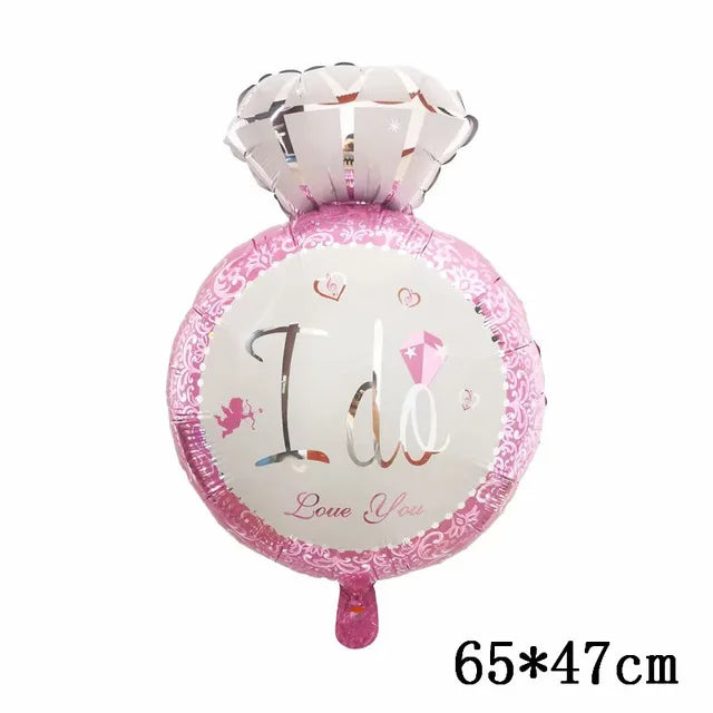 Love Heart Bear Foil Balloons Happy Birthday Valentine’s Day Party Decor Air Helium Globos Wedding Decorations Kids Toys Balloon