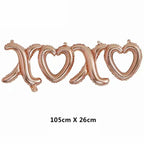 Love Heart Bear Foil Balloons Happy Birthday Valentine’s Day Party Decor Air Helium Globos Wedding Decorations Kids Toys Balloon