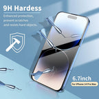Premium Glass Screen Protector Phone Case for IPhone 12 11 13 14 15 16 Pro Max Mini XS XR X 8 Plus 14Pro 13Pro IPones Front Cover 3/5PCS