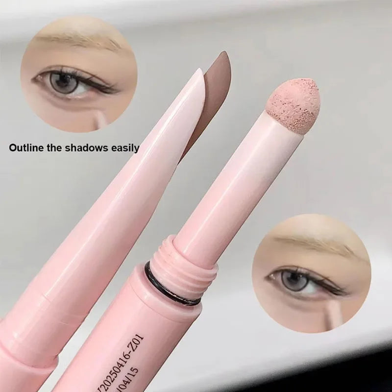 Double-end Lying Silkworm Eyeliner Pencil Diamond Glitter Matte l Pen Brightening Cream Shadow Highlighter Makeup