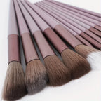 Valentine Luxury Brush Set-Vegan Cruelty-Free Makeup Brushes w/Travel Pouch | Hypoallergenic Gift for Her/Wife/Girlfriend 13PCS