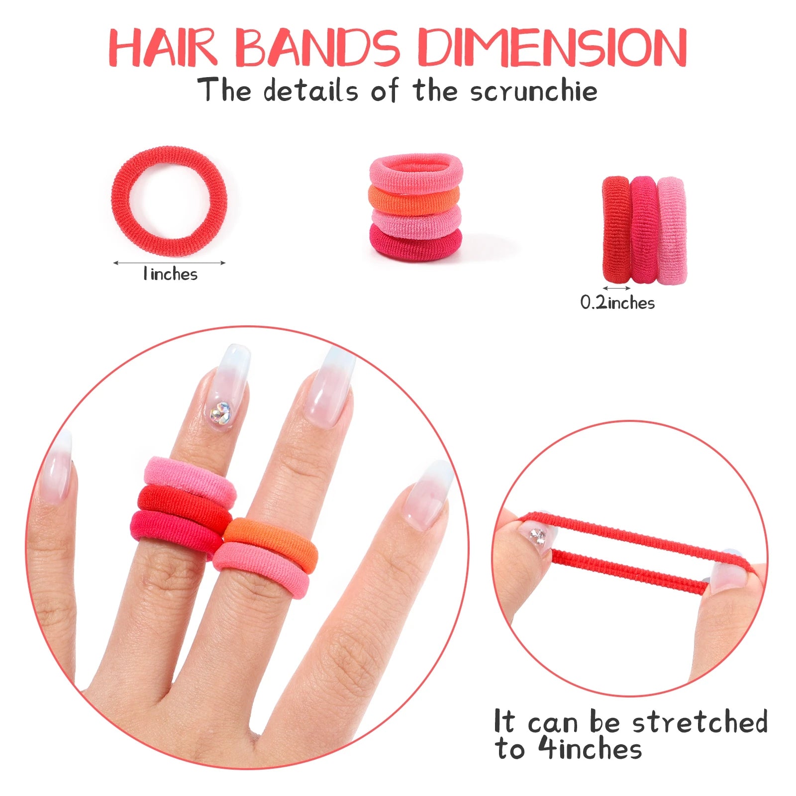 Kids Elastic Hair Bands Girls Sweets Scrunchie Rubber Band Hair  Hair Accessories