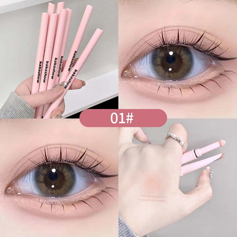 Double-end Lying Silkworm Eyeliner Pencil Diamond Glitter Matte l Pen Brightening Cream Shadow Highlighter Makeup