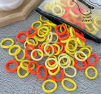 50/100Pcs Hair Bands for Children Colorful Nylon Scrunchie Hair Ties Rubber Band Kids Elastic Hair Leagues Girl Hair Accessories