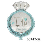 Love Heart Bear Foil Balloons Happy Birthday Valentine’s Day Party Decor Air Helium Globos Wedding Decorations Kids Toys Balloon