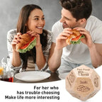Dice for Her Him Couples Gift Ideas Food Decision Dice Games Christmas Birthday Valentines Day Gifts for Wife Husband