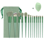 Valentine Luxury Brush Set-Vegan Cruelty-Free Makeup Brushes w/Travel Pouch | Hypoallergenic Gift for Her/Wife/Girlfriend 13PCS