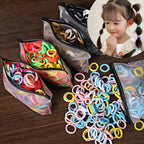 50/100Pcs Hair Bands for Children Colorful Nylon Scrunchie Hair Ties Rubber Band Kids Elastic Hair Leagues Girl Hair Accessories