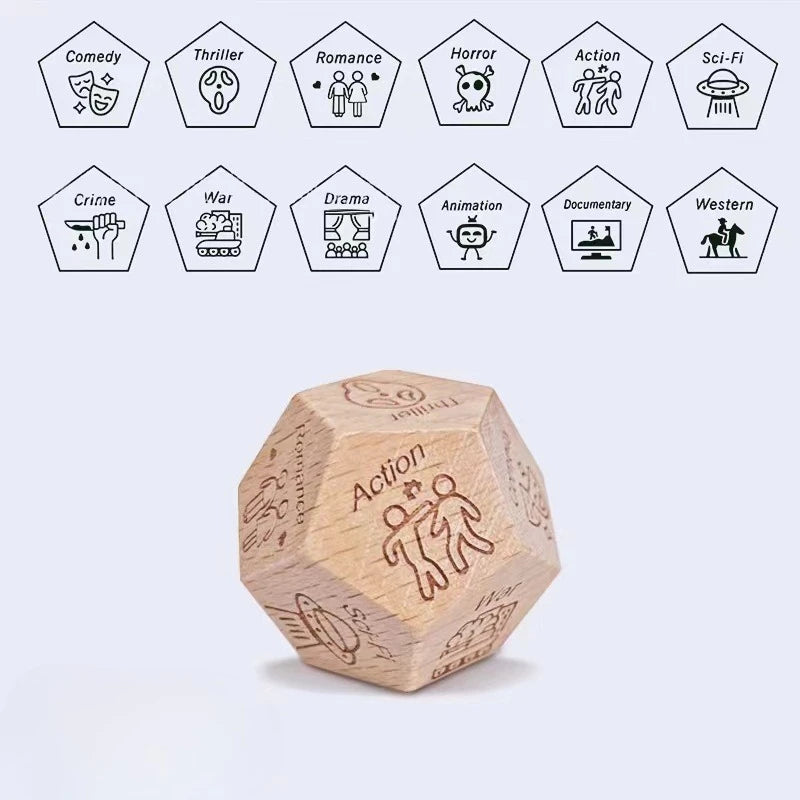 Dice for Her Him Couples Gift Ideas Food Decision Dice Games Christmas Birthday Valentines Day Gifts for Wife Husband