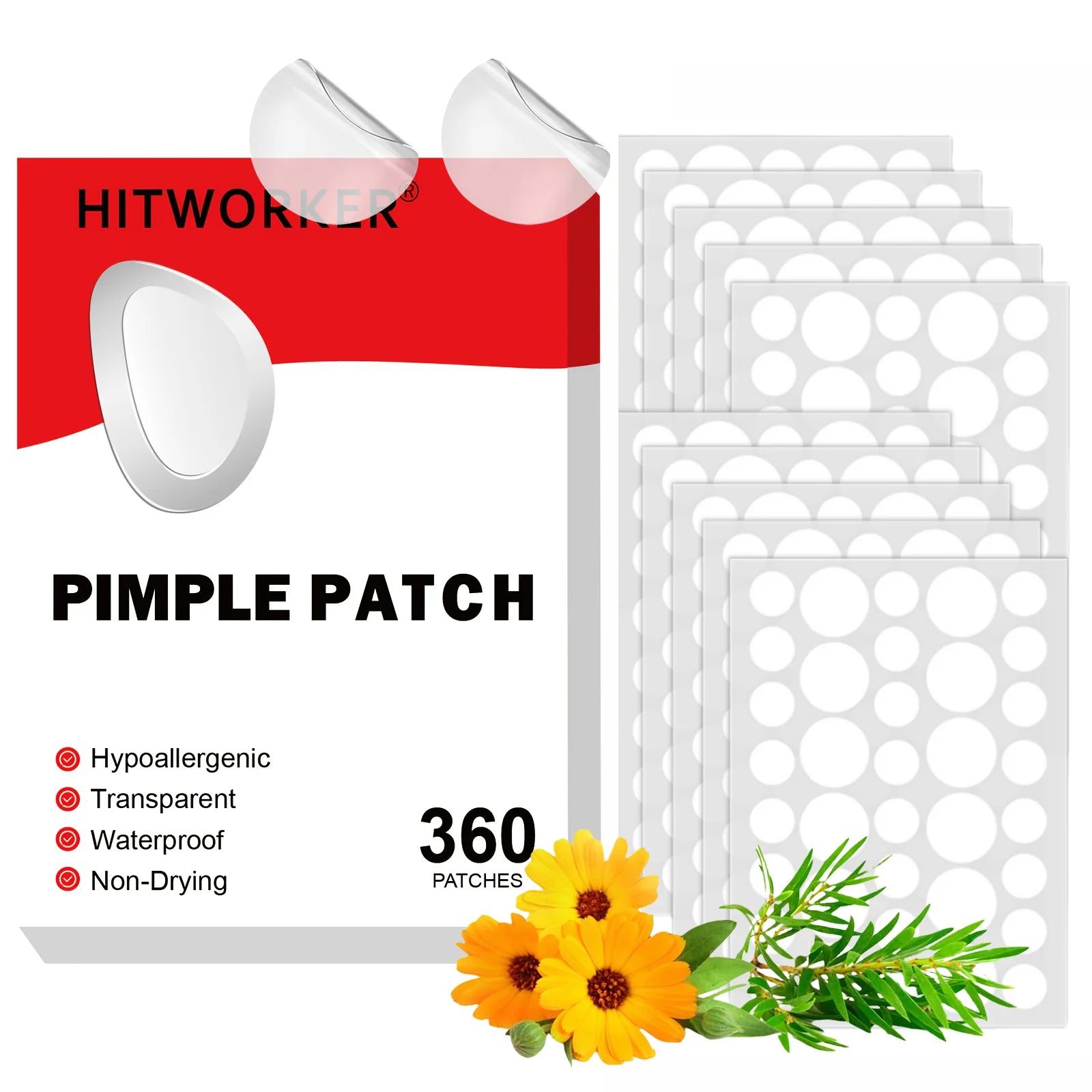 Premium Acne Patch, Covers Pimple And Acne, Acne Pimple Patch for Covering Zits And Blemishes, Spot Stickers for Face And Skin 360 patches